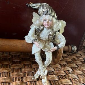 Golden fairy figurine